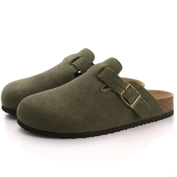 Boro - Sandalias unisex de piel, elegantes y cómodas