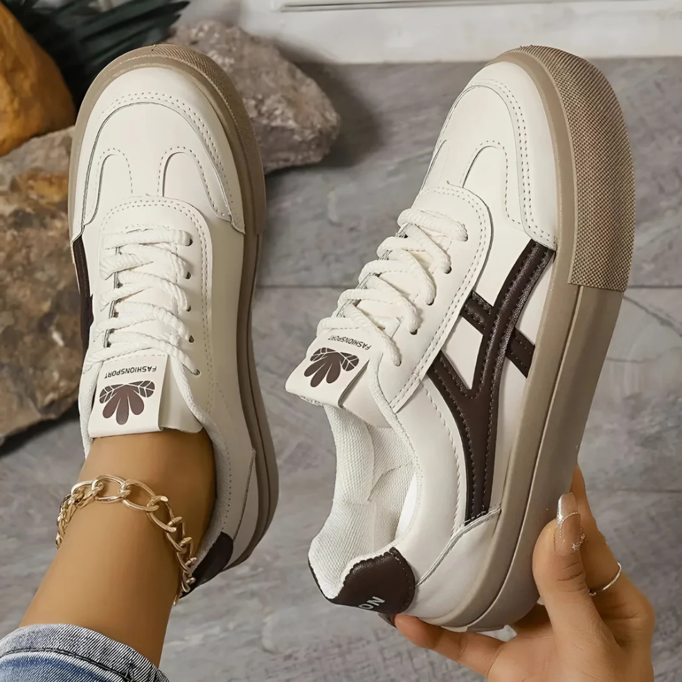Zapatillas con cordones de punto Maya para mujer - Flexibles y cómodas