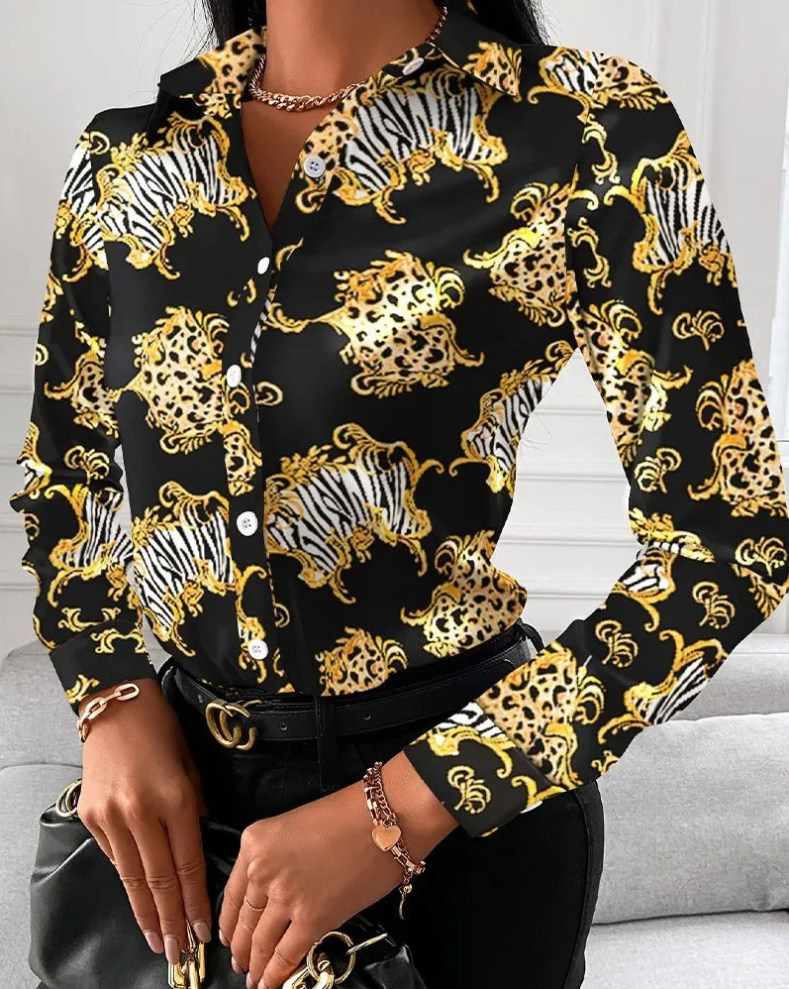 Blusa retro Lena para mujer - atemporal y elegante