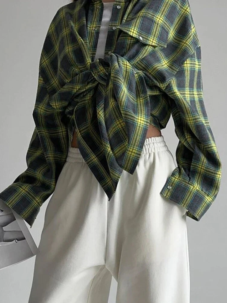 Camisa de franela Sophie mujer - A cuadros y con estilo