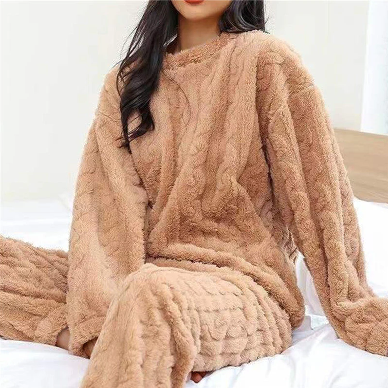 Conjunto de pijama de forro polar para mujer Emma - Cálido y acogedor