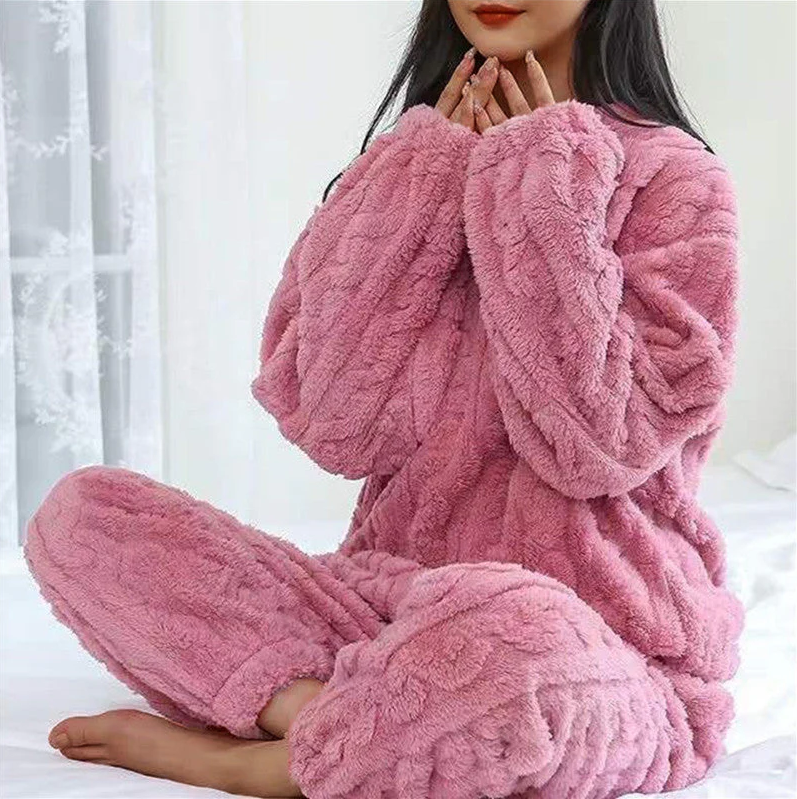 Conjunto de pijama de forro polar para mujer Emma - Cálido y acogedor