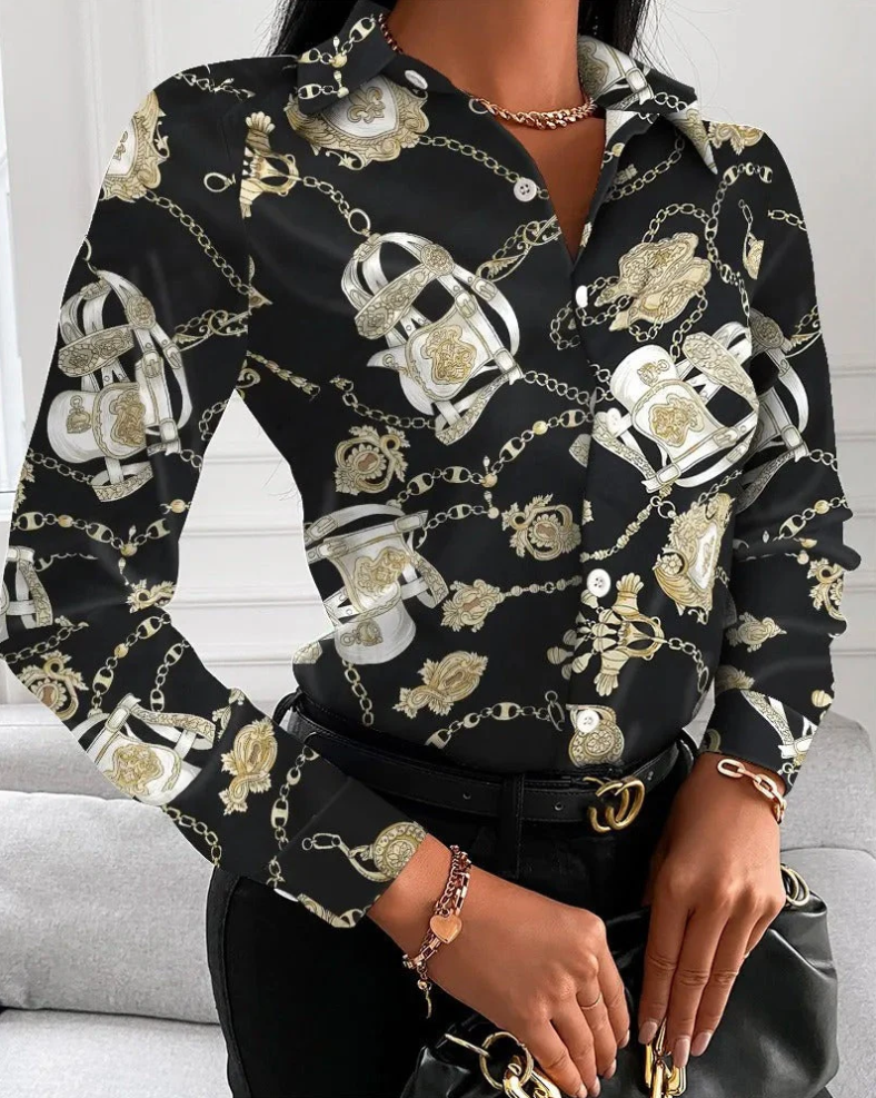 Blusa retro Lena para mujer - atemporal y elegante