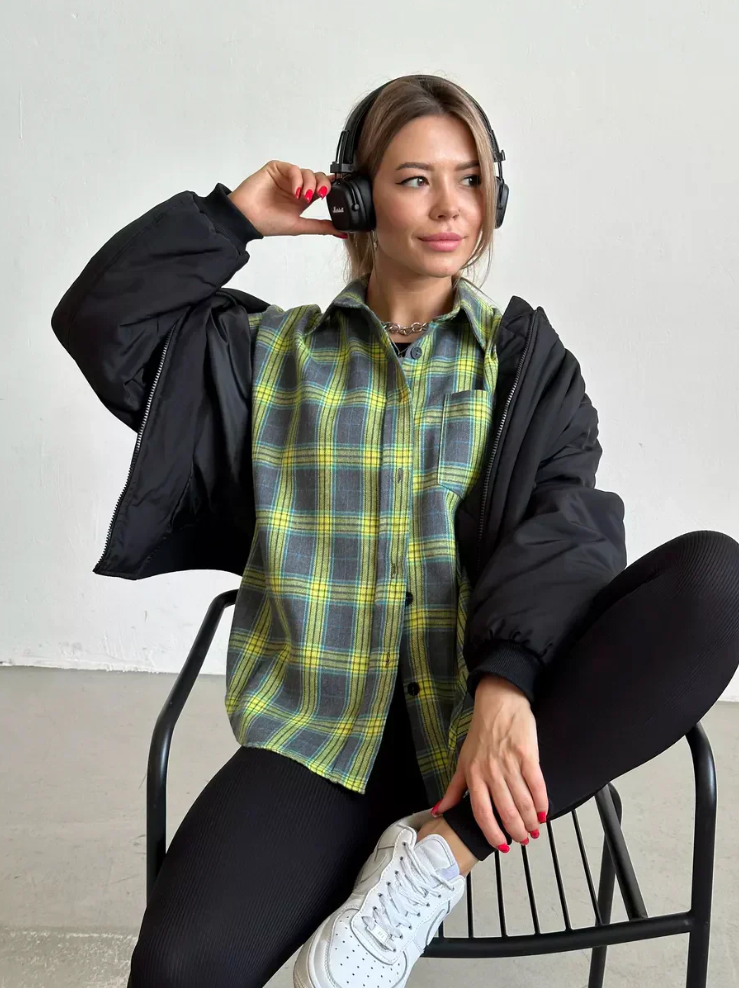 Camisa de franela Sophie mujer - A cuadros y con estilo