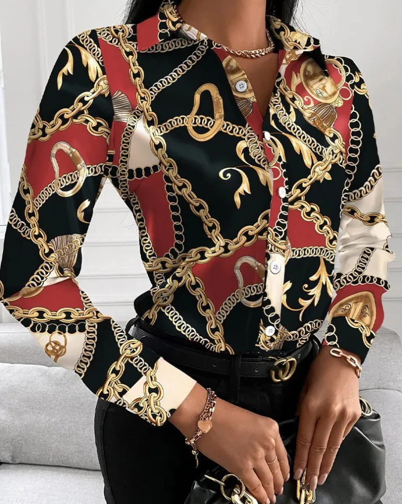 Blusa retro Lena para mujer - atemporal y elegante