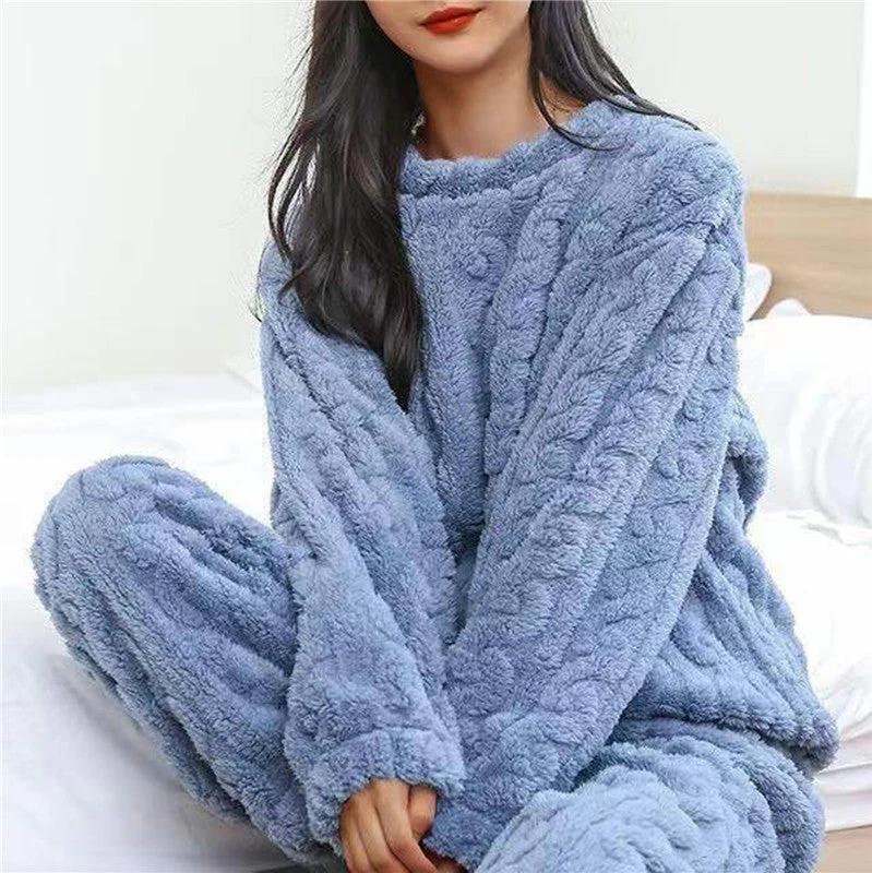 Conjunto de pijama de forro polar para mujer Emma - Cálido y acogedor