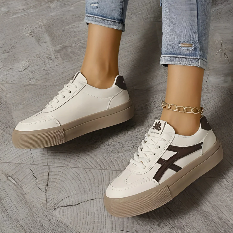 Zapatillas con cordones de punto Maya para mujer - Flexibles y cómodas