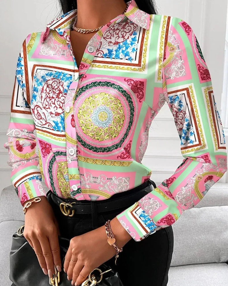 Blusa retro Lena para mujer - atemporal y elegante