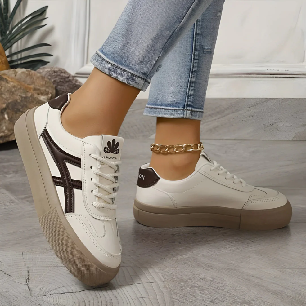 Zapatillas con cordones de punto Maya para mujer - Flexibles y cómodas