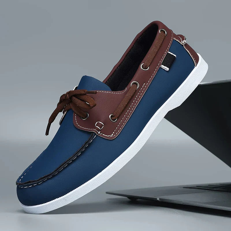 Zapato náutico de piel - Leno