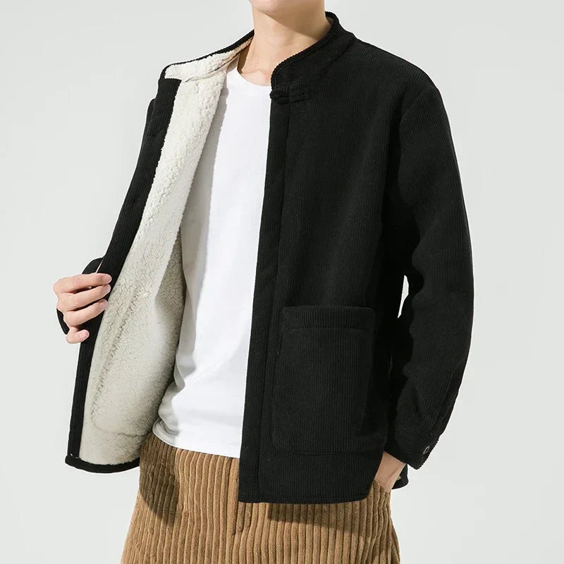 Chaqueta de pana ligera con bolsillos grandes para hombre - Boaz
