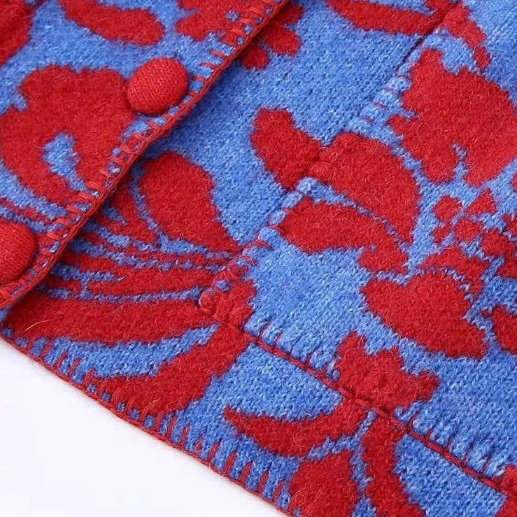 Florencia - Rebeca vintage de jacquard floral