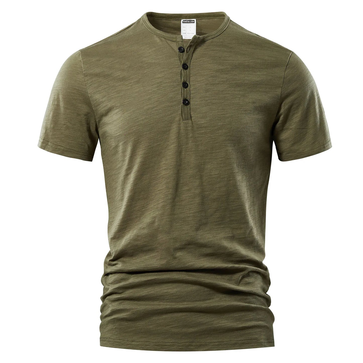 Camiseta Henley para hombre - Casual y clásica