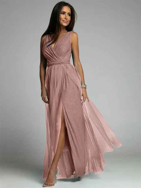 Thea - Elegante vestido con escote en V
