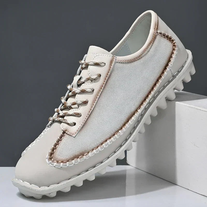 Zapatos de piel con parches - Robert