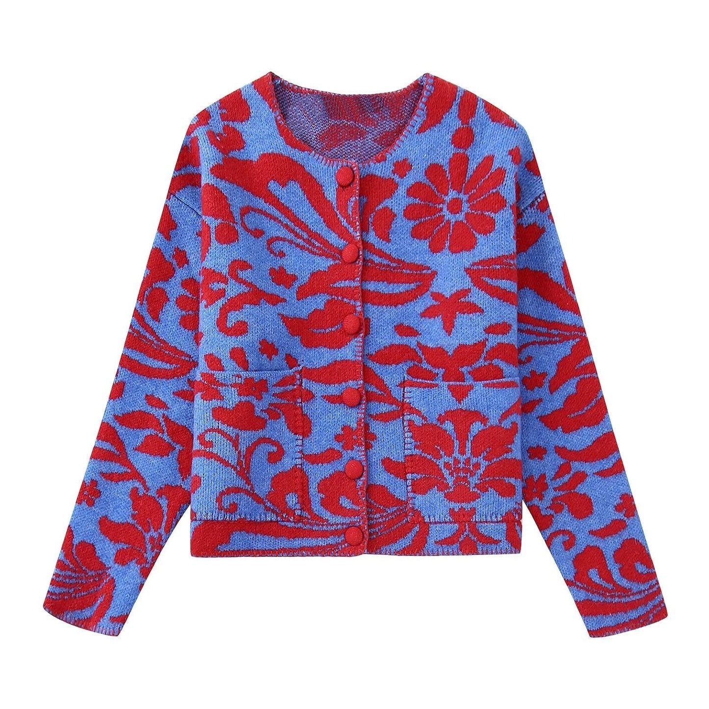 Florencia - Rebeca vintage de jacquard floral