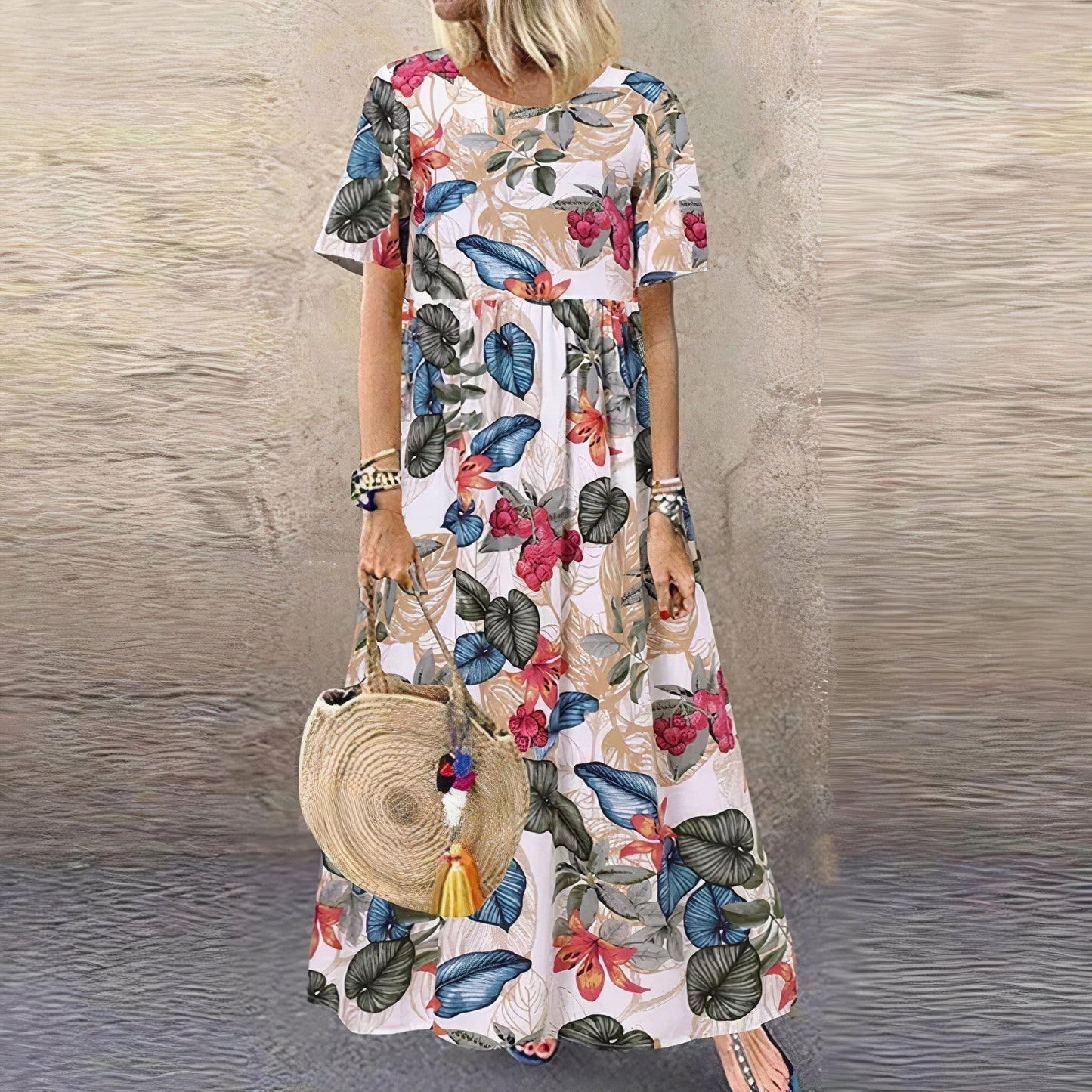 Lotte - maxivestido floral vibrante para un look elegante