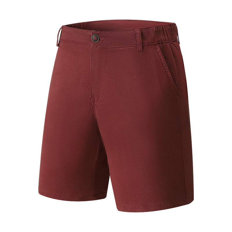 Pantalón corto para hombre tejido elástico estilo casual recto - Andrés