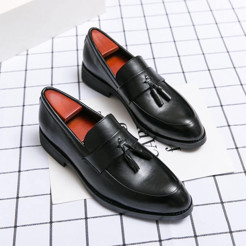 Mocasines hombre cuero borlas clasico - Pifto
