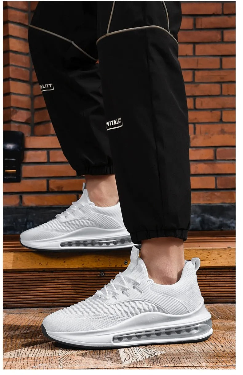 Zapatillas deportivas para hombre tejido transpirable suela con cámara de aire - Elías
