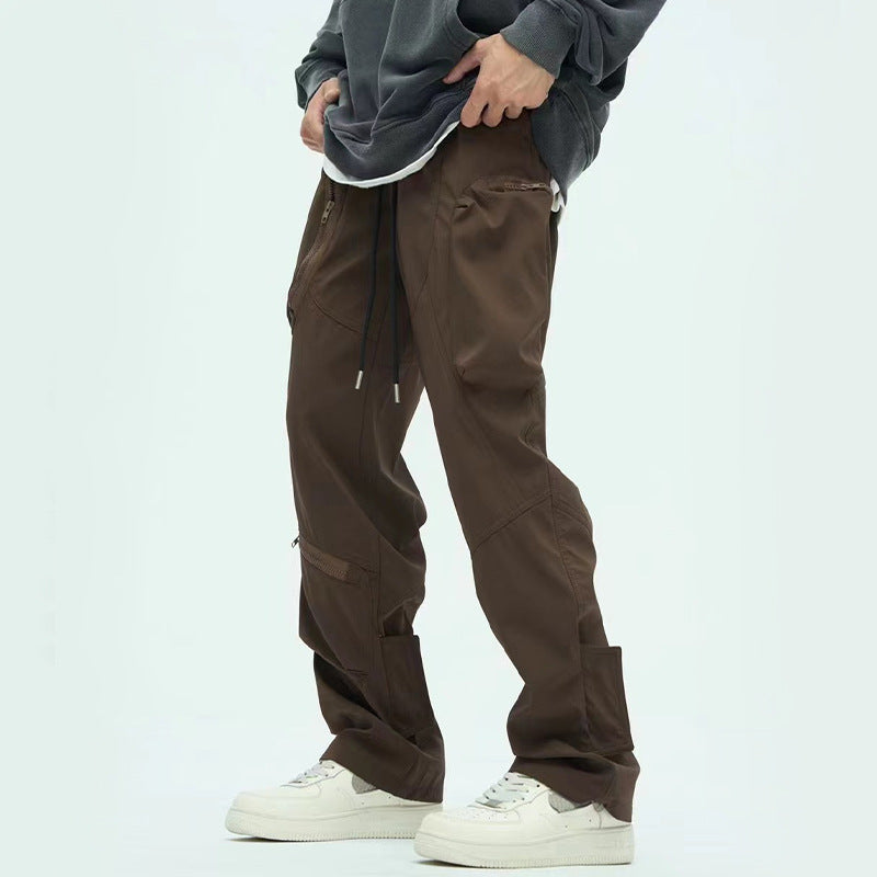 William - Pantalones Deportivos Sueltos y Rectos de Marca de Moda al Aire Libre