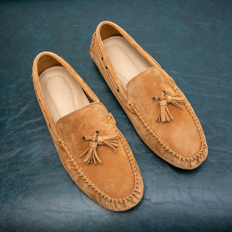 Mocasines hombre de suelablanda con borlas - Alessio
