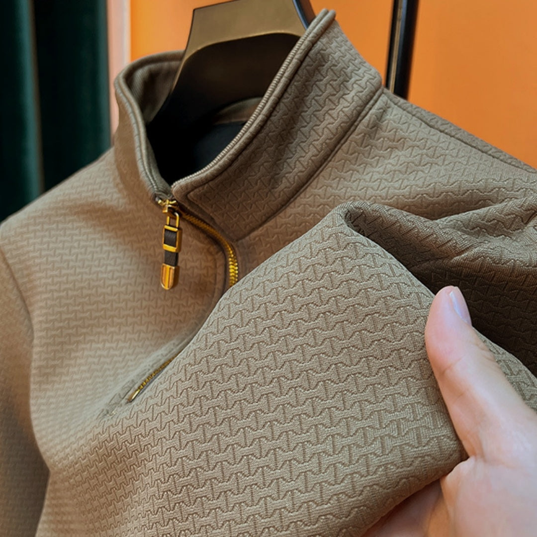 Nero - Jersey de hombre de cuello alto y manga larga