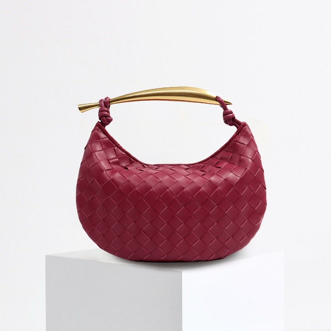 Valeria - Bolso de mano de cuero intrincado