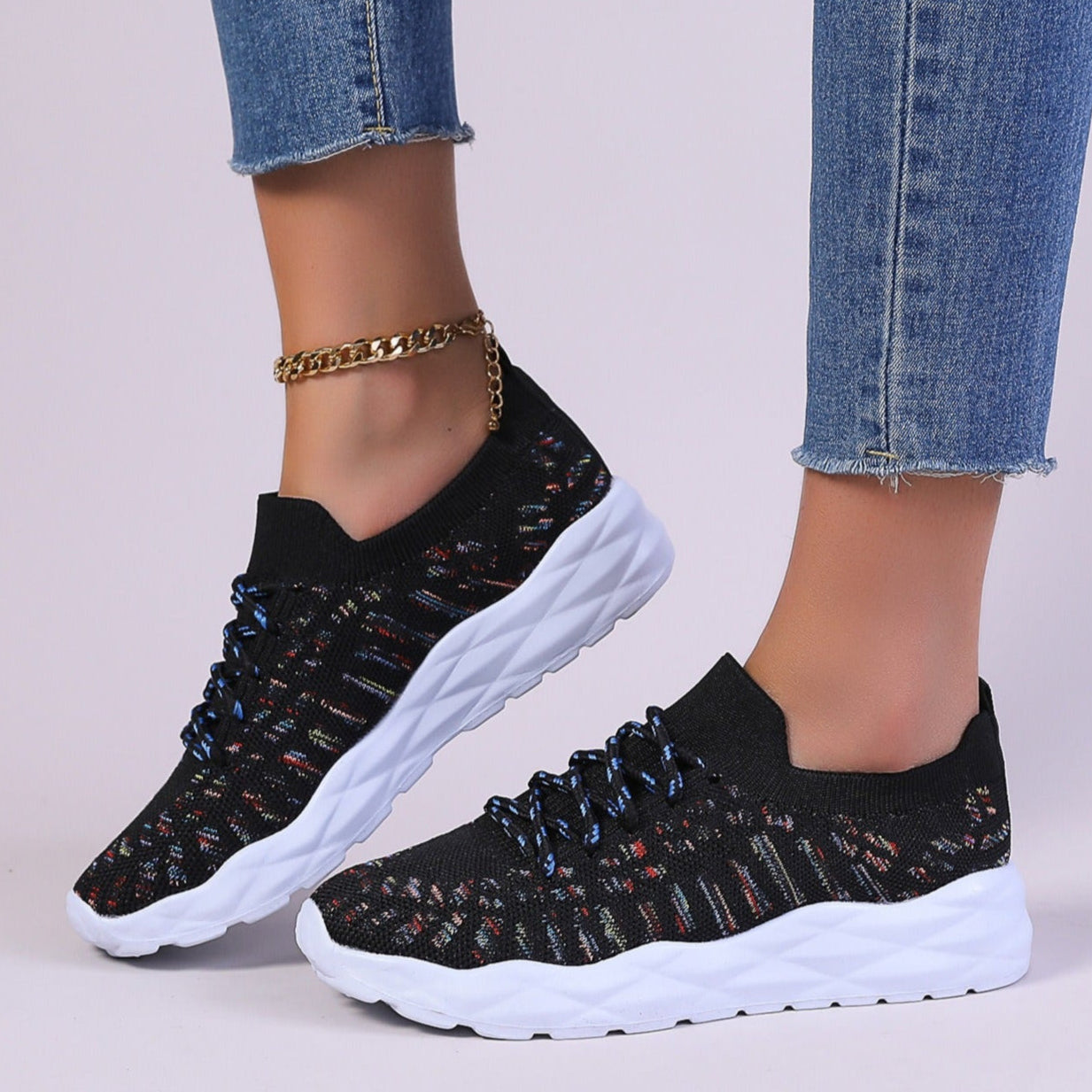 Zapatillas para mujer tejido transpirable con suela deportiva - Eloísa