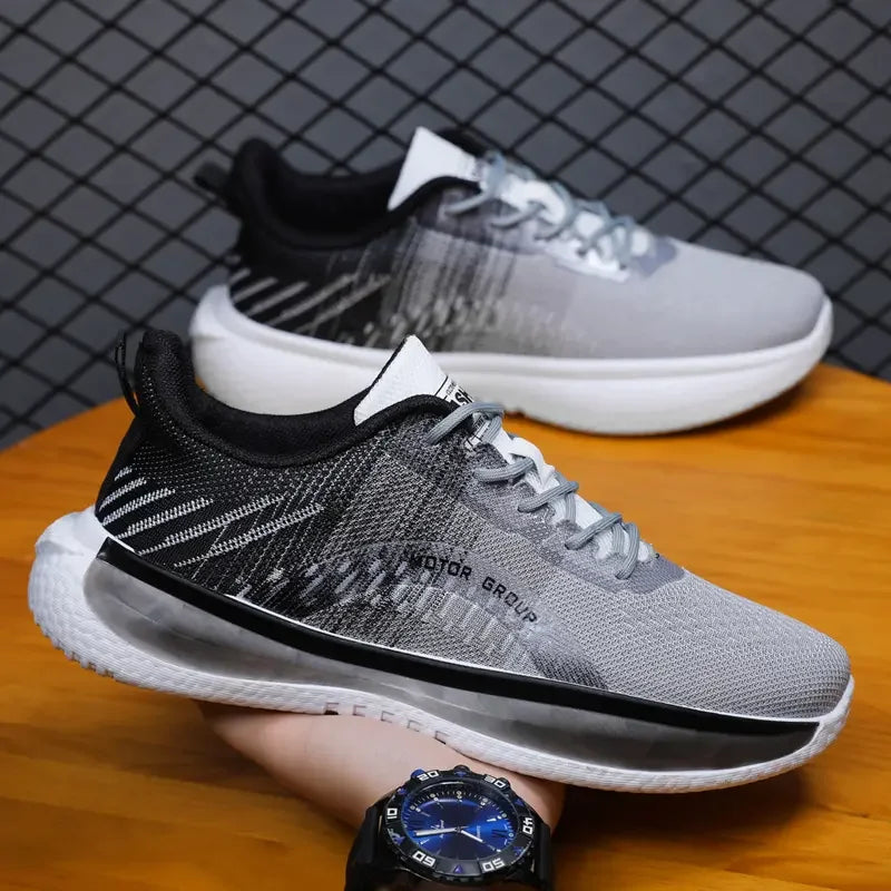 Zapatillas deportivas hombre suela degradada azul y blanco - Orion