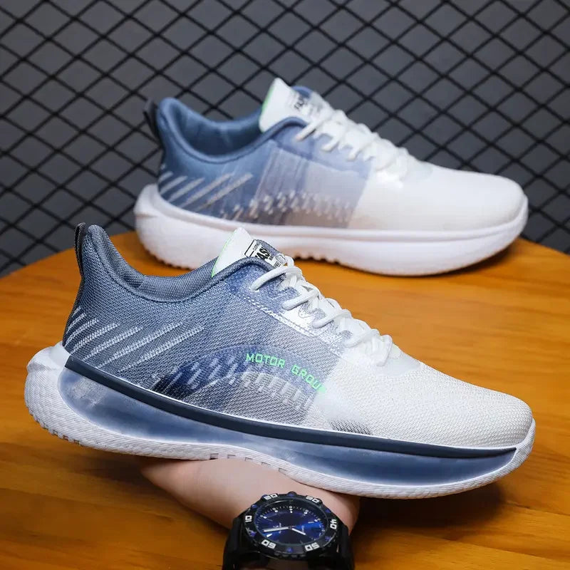Zapatillas deportivas hombre suela degradada azul y blanco - Orion