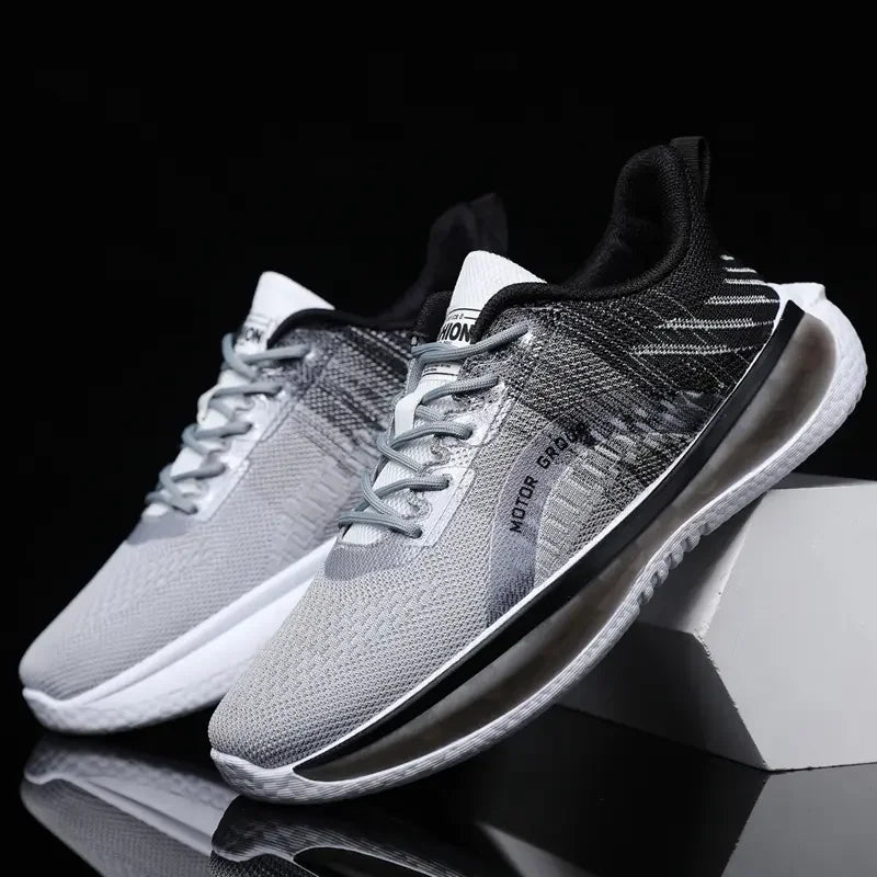 Zapatillas deportivas hombre suela degradada azul y blanco - Orion