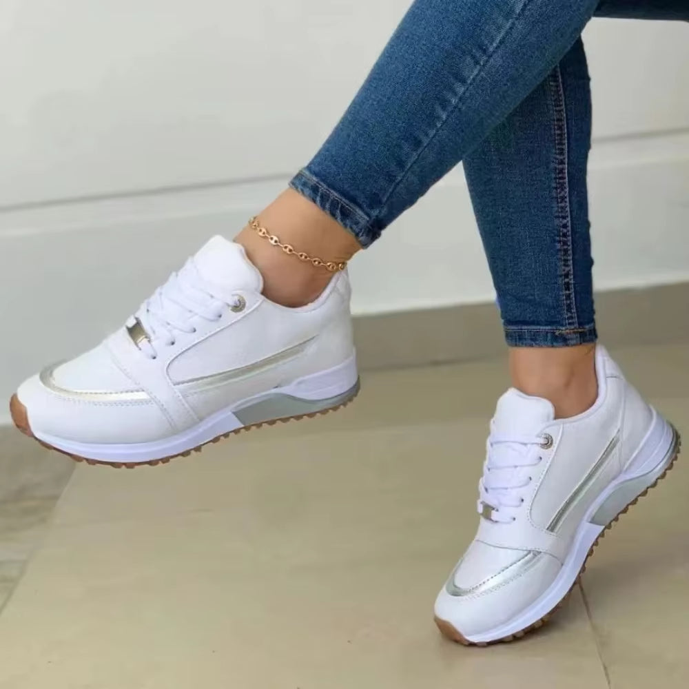 Zapatillas deportivas para mujer detalles metalizados estilo casual - Julieta