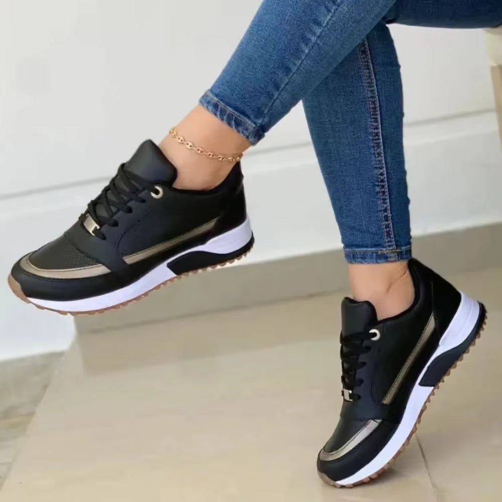Zapatillas deportivas para mujer detalles metalizados estilo casual - Julieta