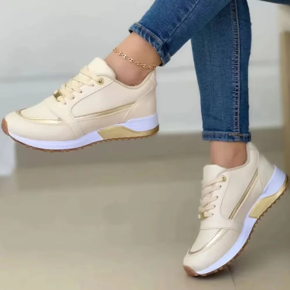Zapatillas deportivas para mujer detalles metalizados estilo casual - Julieta