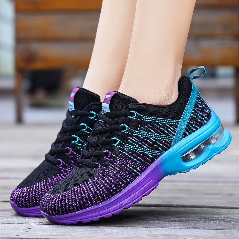 Zapatillas deportivas para mujer malla transpirable con suela de aire - Mónica