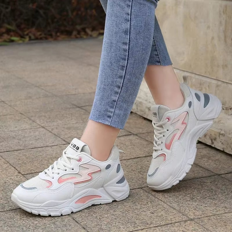 Zapatillas deportivas para mujer de malla transpirable con plataforma gruesa - Valeria
