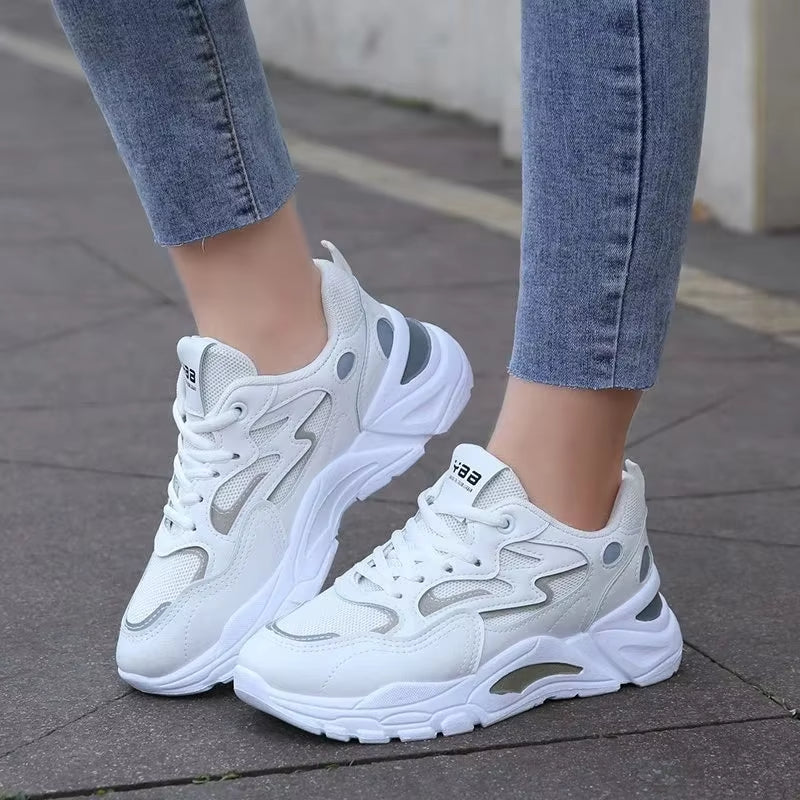 Zapatillas deportivas para mujer de malla transpirable con plataforma gruesa - Valeria
