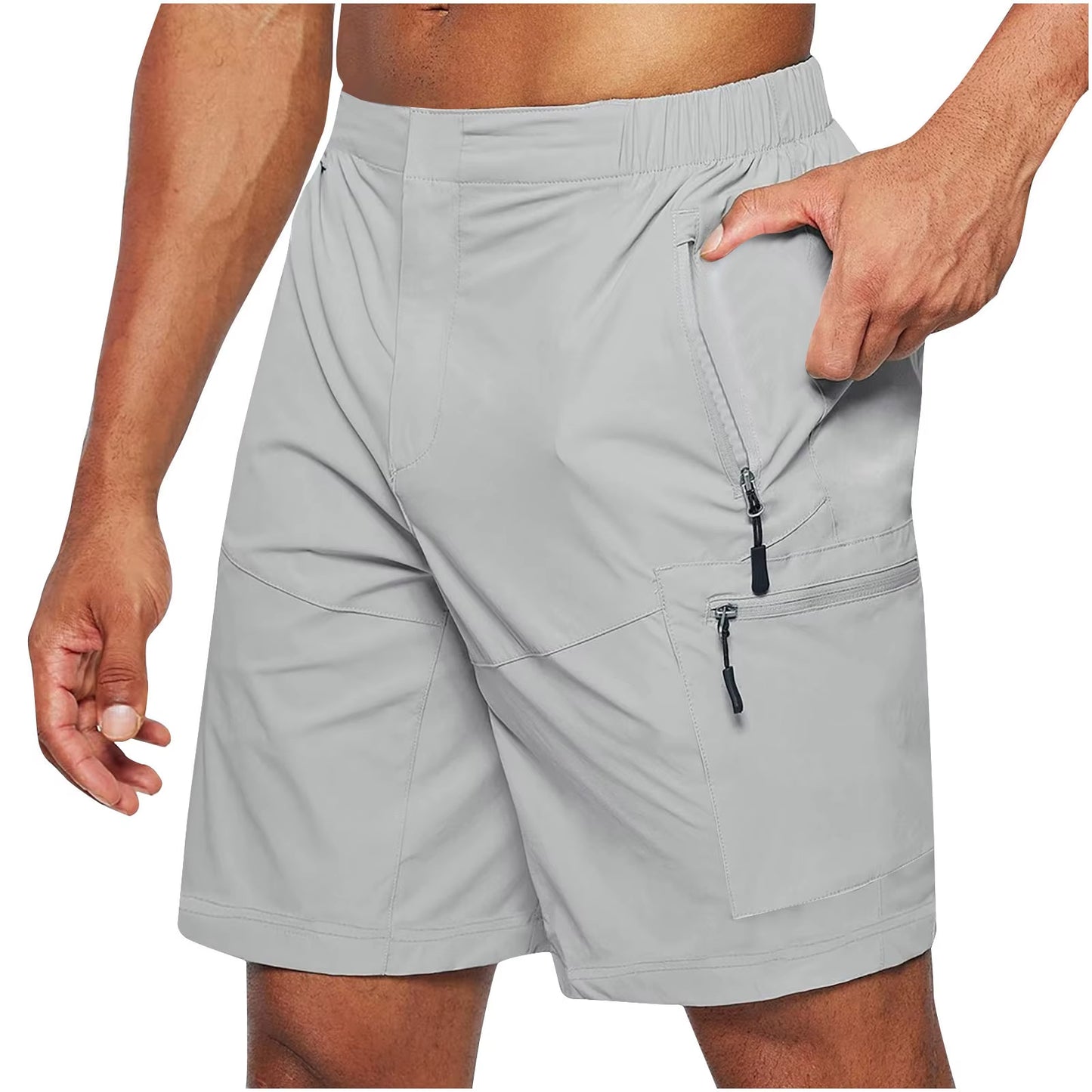 Pantalones cortos para hombre tela técnica bolsillos múltiples - Adrián