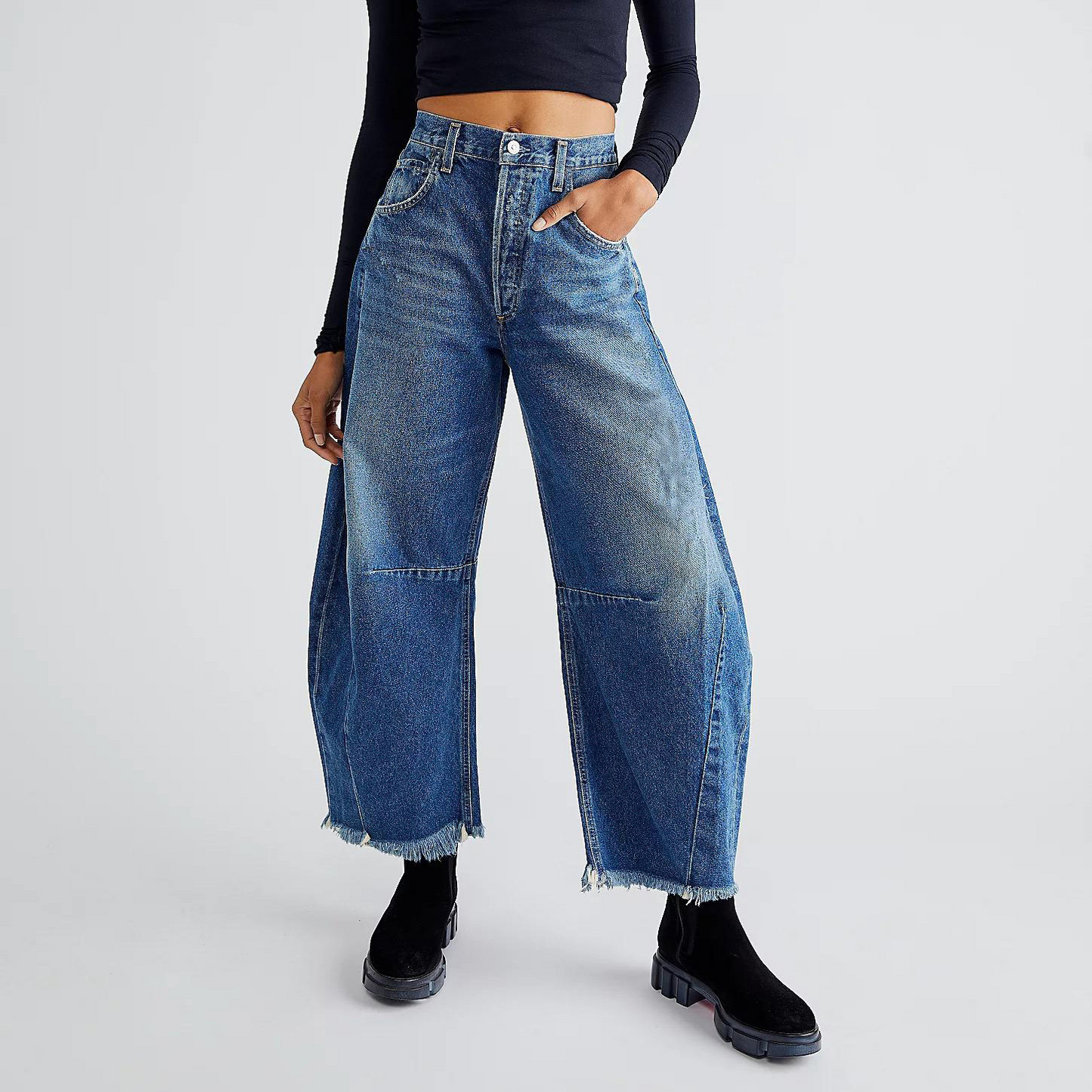 Freeesia - Jeans de Campana de Mezclilla