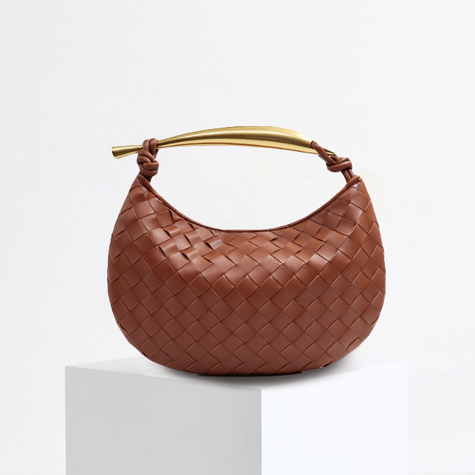 Valeria - Bolso de mano de cuero intrincado