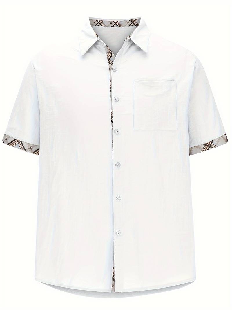 Michael - Elegante camisa tradicional con estampado gráfico a cuadros