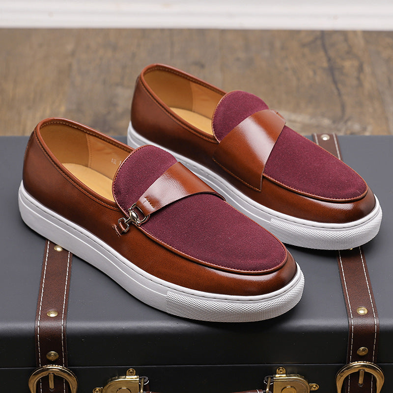 Zapatillas casual de piel para hombre - Jonas