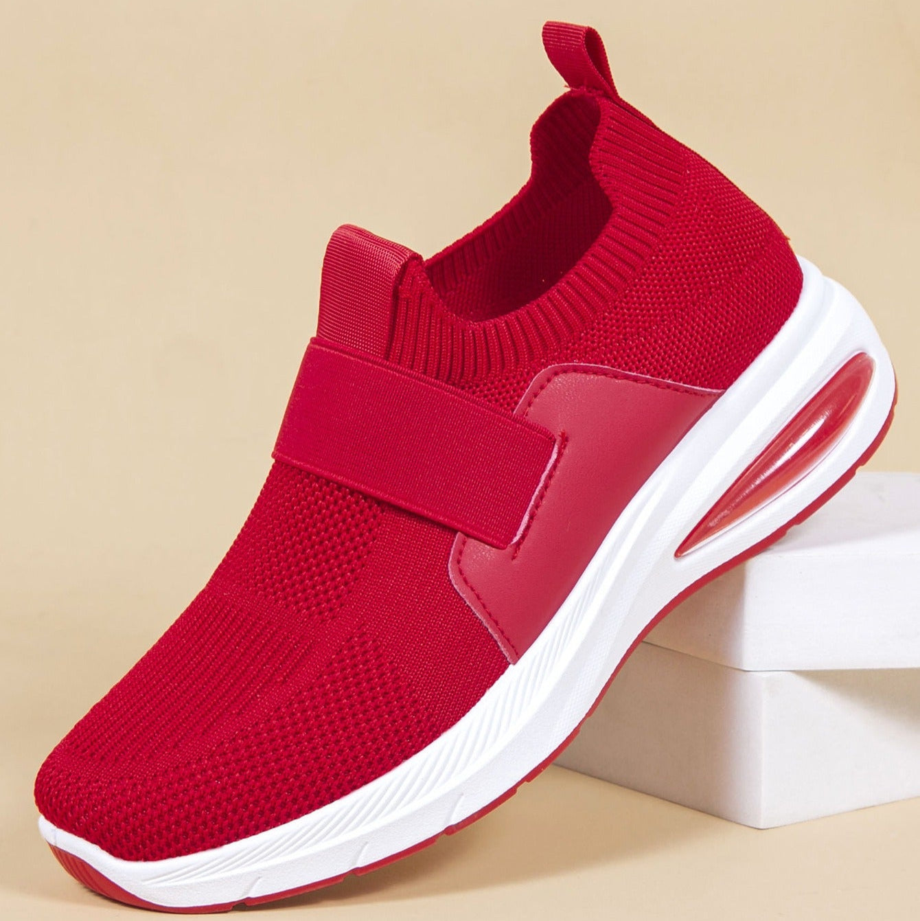 Zapatillas deportivas para mujer tejido transpirable estilo slip-on - Noelia
