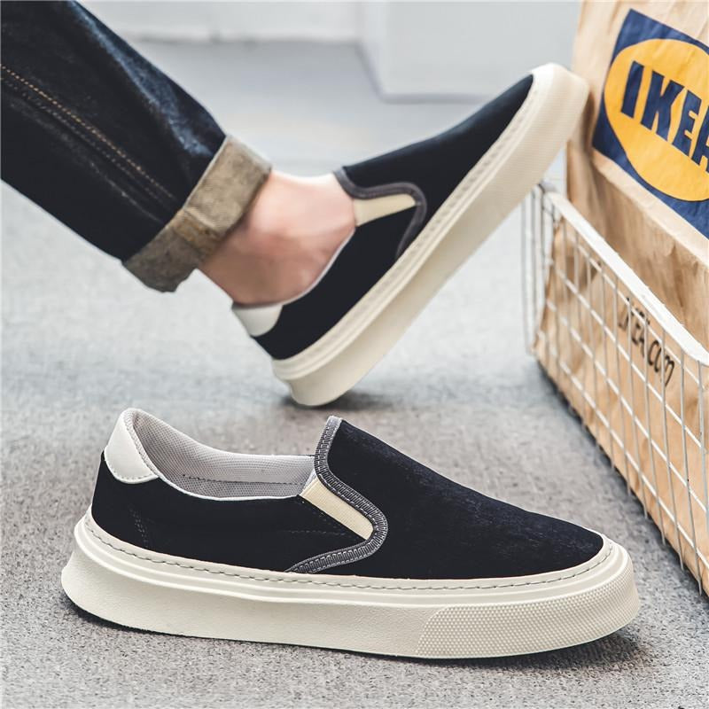 Zapatillas slip-on hombre lona transpirable - Adrix