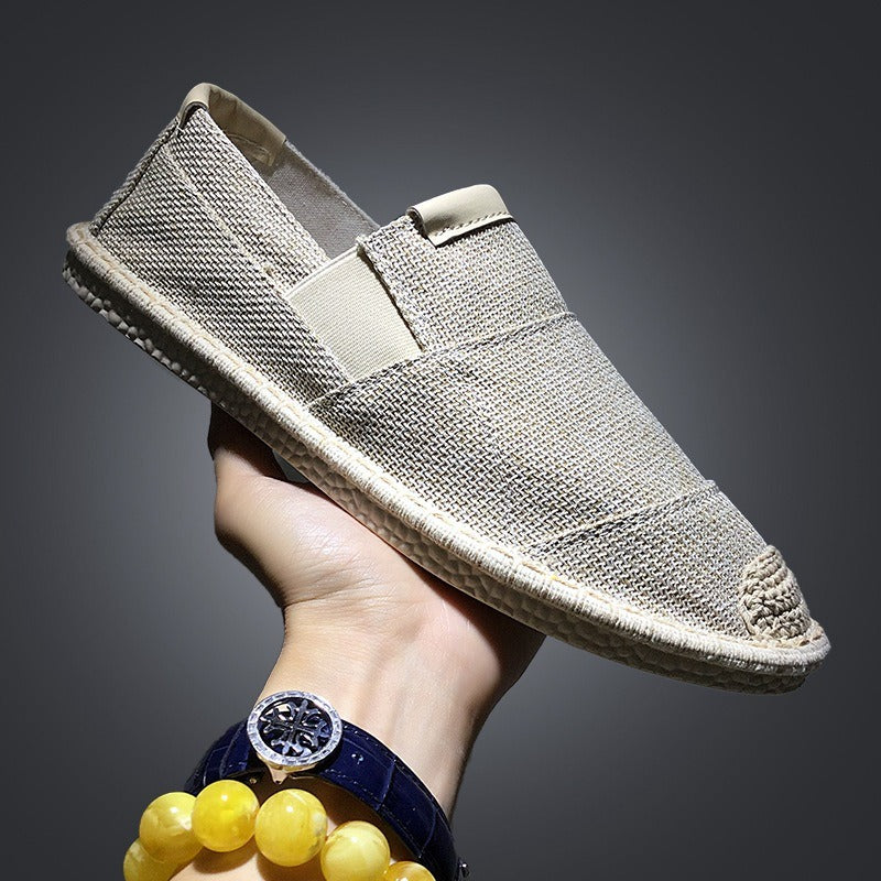 Zapatos casuales hombre lona transpirable gris oscuro - Dorian