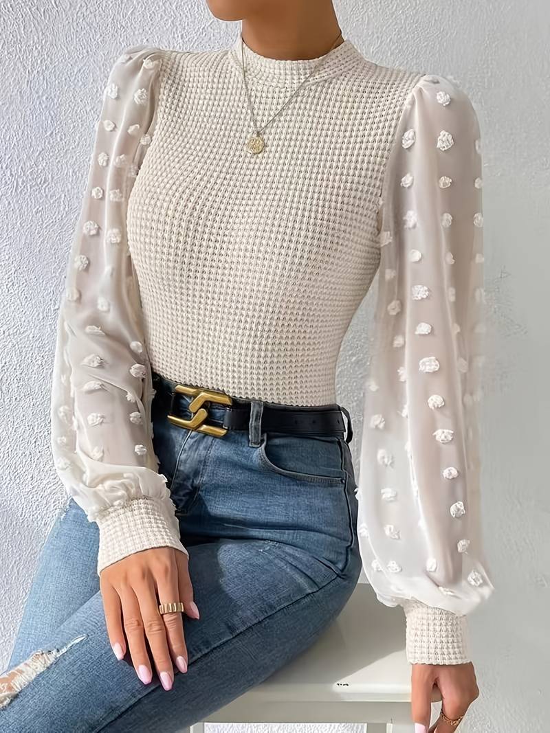 Mila crochet blouse ladies - Elegante y sofisticada