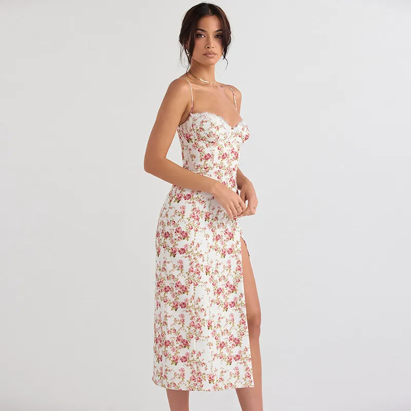 Eloise - Vestido Midi Floral Rosebud