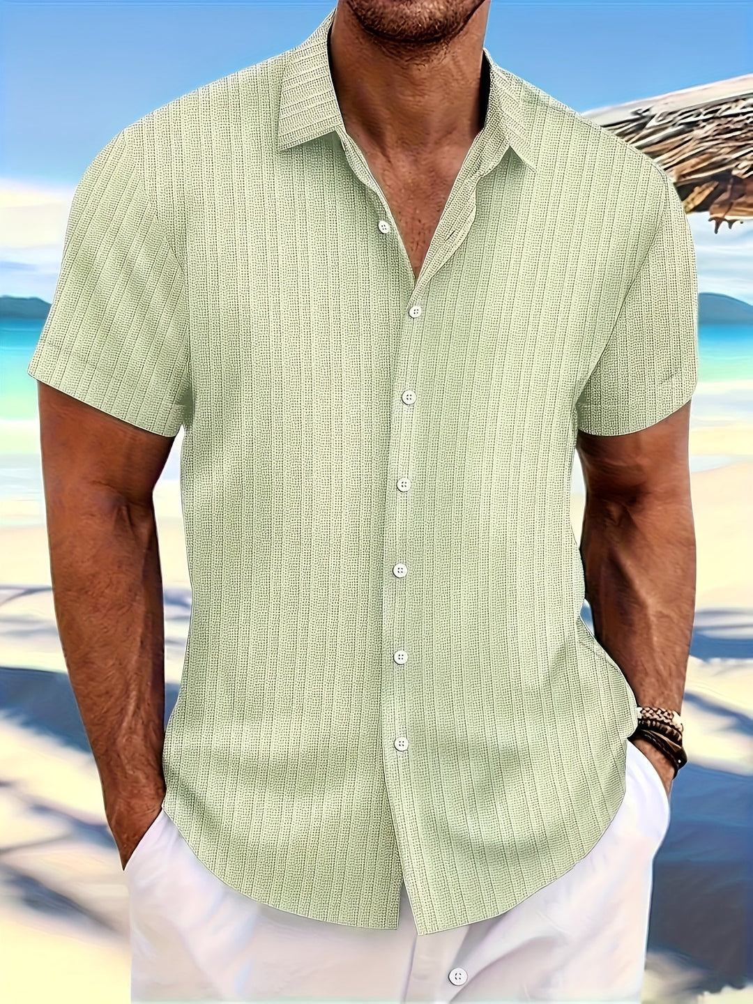 Nico - Camisa ligera de verano para hombre - Aireada y elegante para los días cálidos