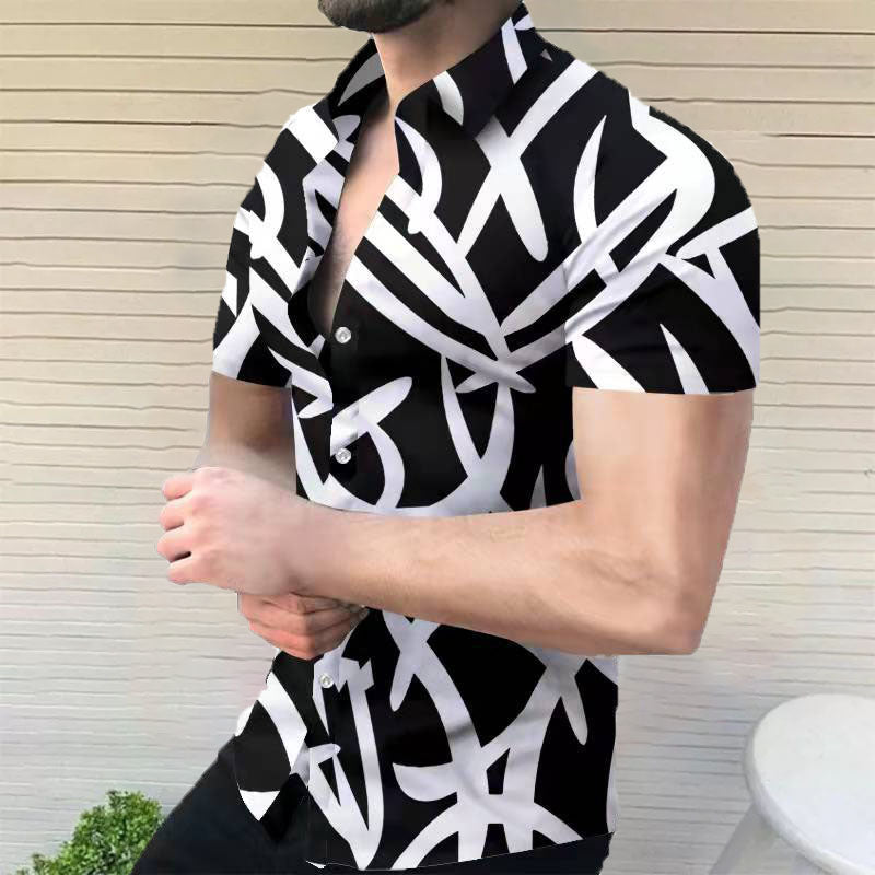 Camisa de vacaciones para hombre con estampado informal